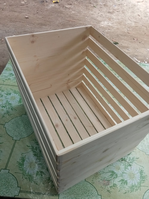 Large Storage Box Made in Palochina Wood