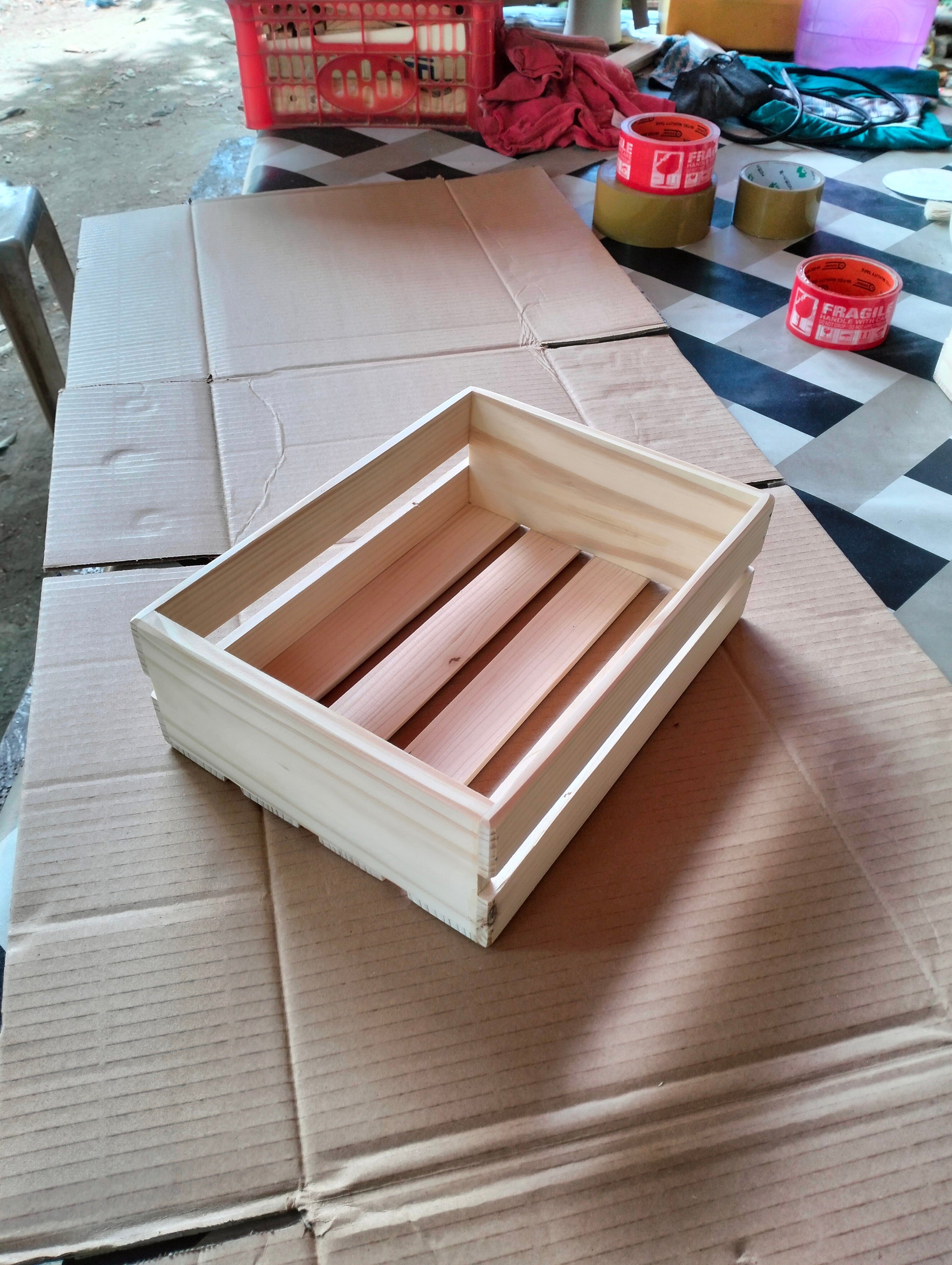 Wooden Crate Box Made in Palochina Wood