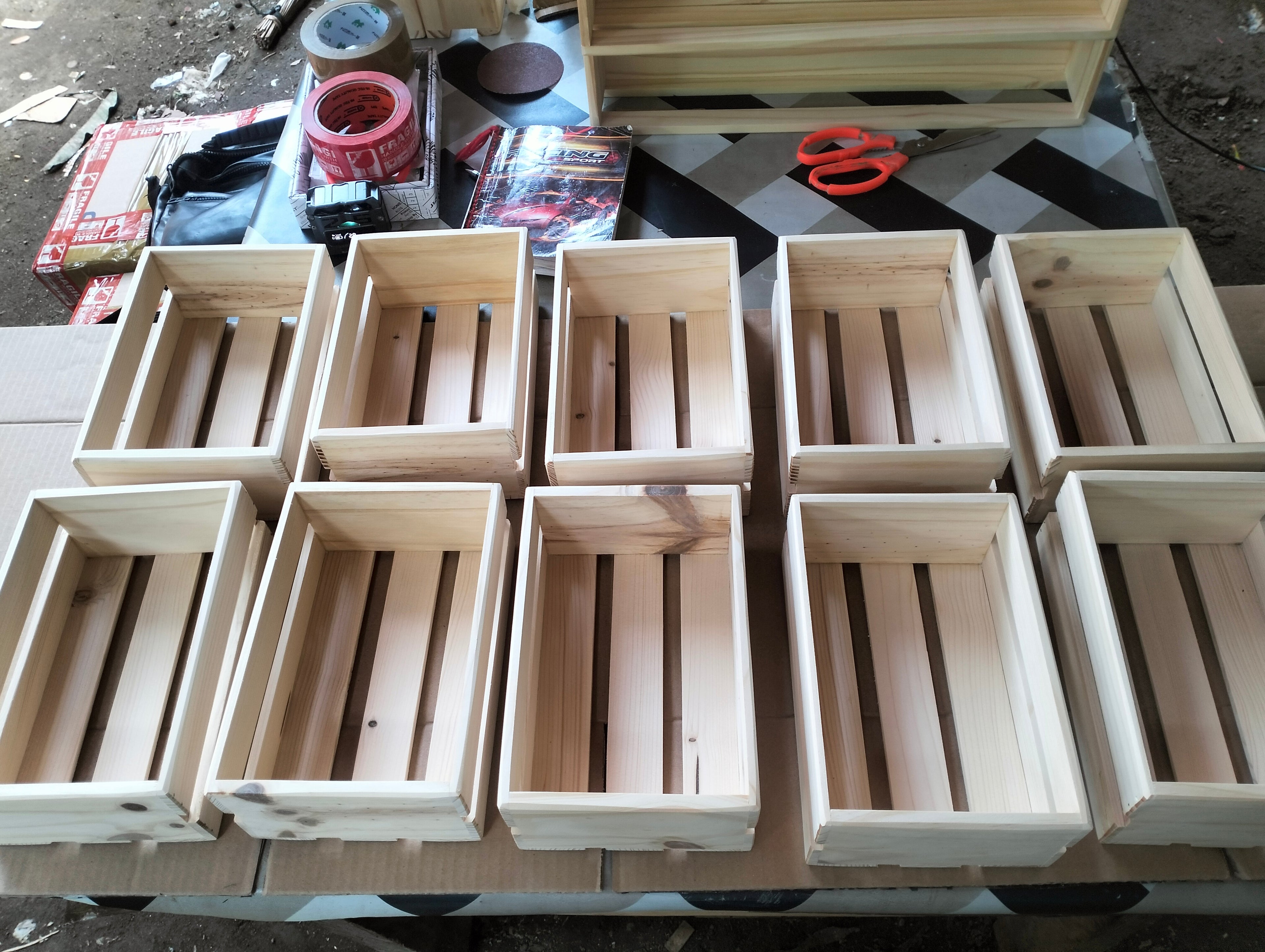 Wooden Crate Box Made in Palochina Wood